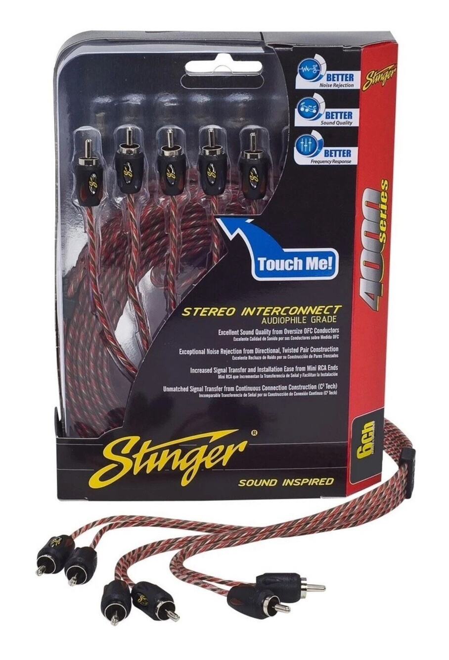 Stinger SI4617 17-Foot 4000 Series Professional 6 Channel RCA Interconnects NEW